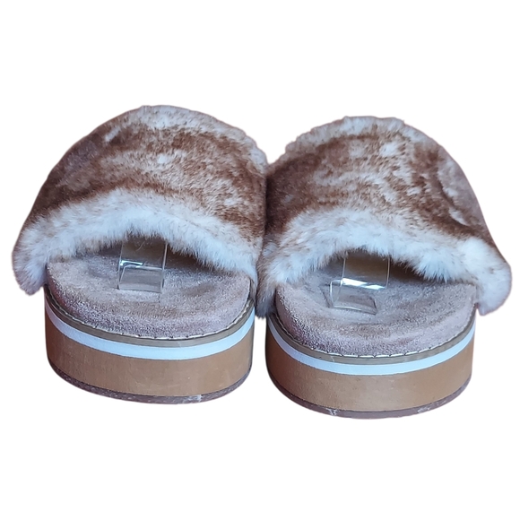 Jane And The Shoe Astro Furry Slide  Platform Slippers Women's We - Picture 4 of 16